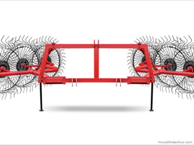 finger rakes with 8 wheels